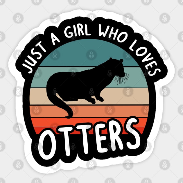 Otter Love lover girls women fan dwarf otters Sticker by FindYourFavouriteDesign